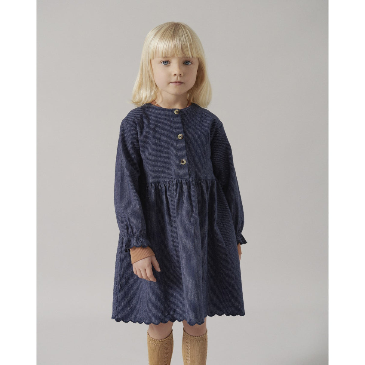 MarMar Chambray Blue Dagmara Scallop Dress