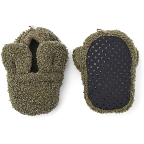 MarMar Bonded Teddy Olive Leaf Abal Fleece Booties