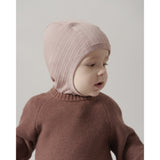 MarMar Modal Broad Rib Light Plum Hoody Hat