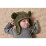 MarMar Bonded Teddy Olive Leaf Aki Hat