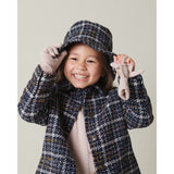 MarMar Wool Glitter Navy Check Olive Jacket