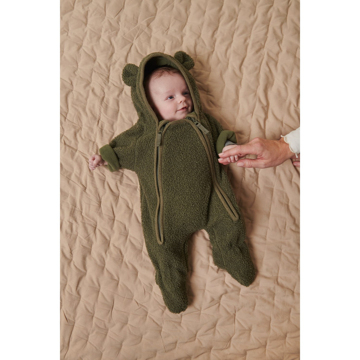 MarMar Bonded Teddy Olive Leaf Robert B Suit