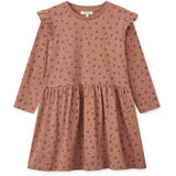 LieWood Cherries / Dark Rosetta Lima Printed Frill Longsleeve Dress