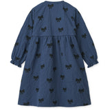 LieWood Bow / Indigo Blue Cleo Printed Dress