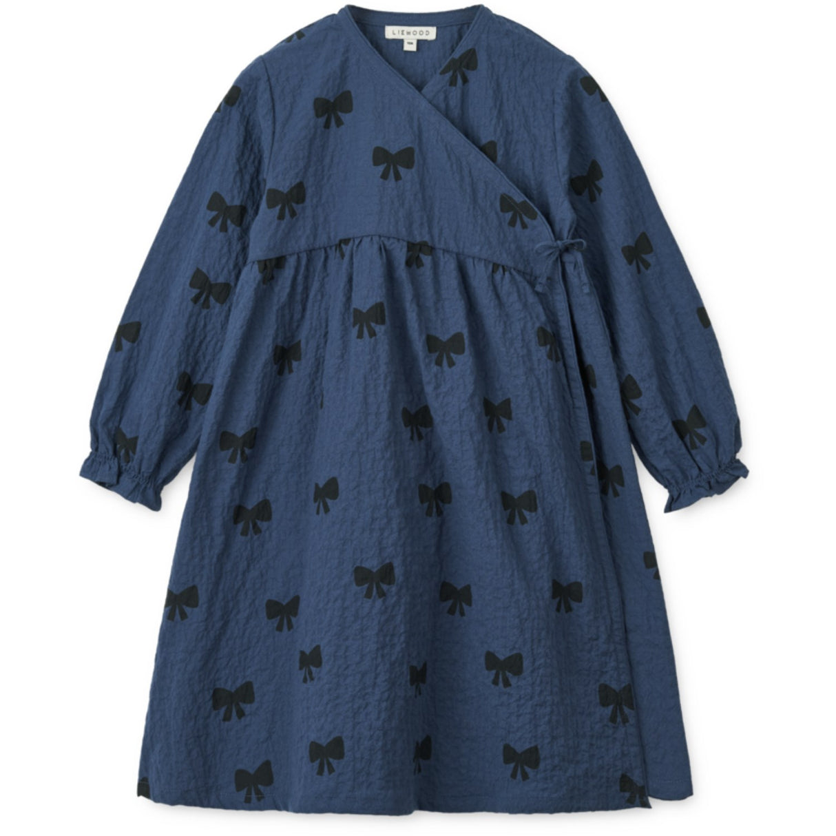 LieWood Bow / Indigo Blue Cleo Printed Dress