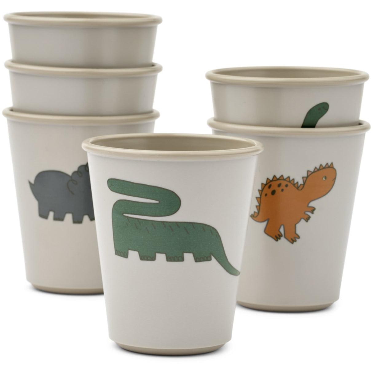 LieWood Dinosaurs / Mist Lana Cup 6-Pack 2