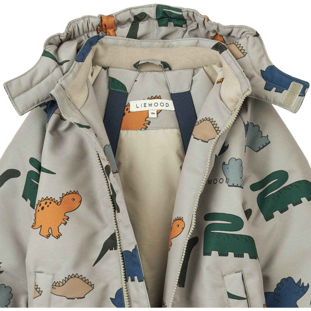 LieWood Dinosaurs / Mist Isa Snowsuit