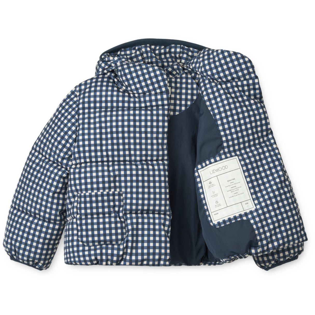 LieWood Check Classic Navy / Dark Sandy Giovanna Jacket 5