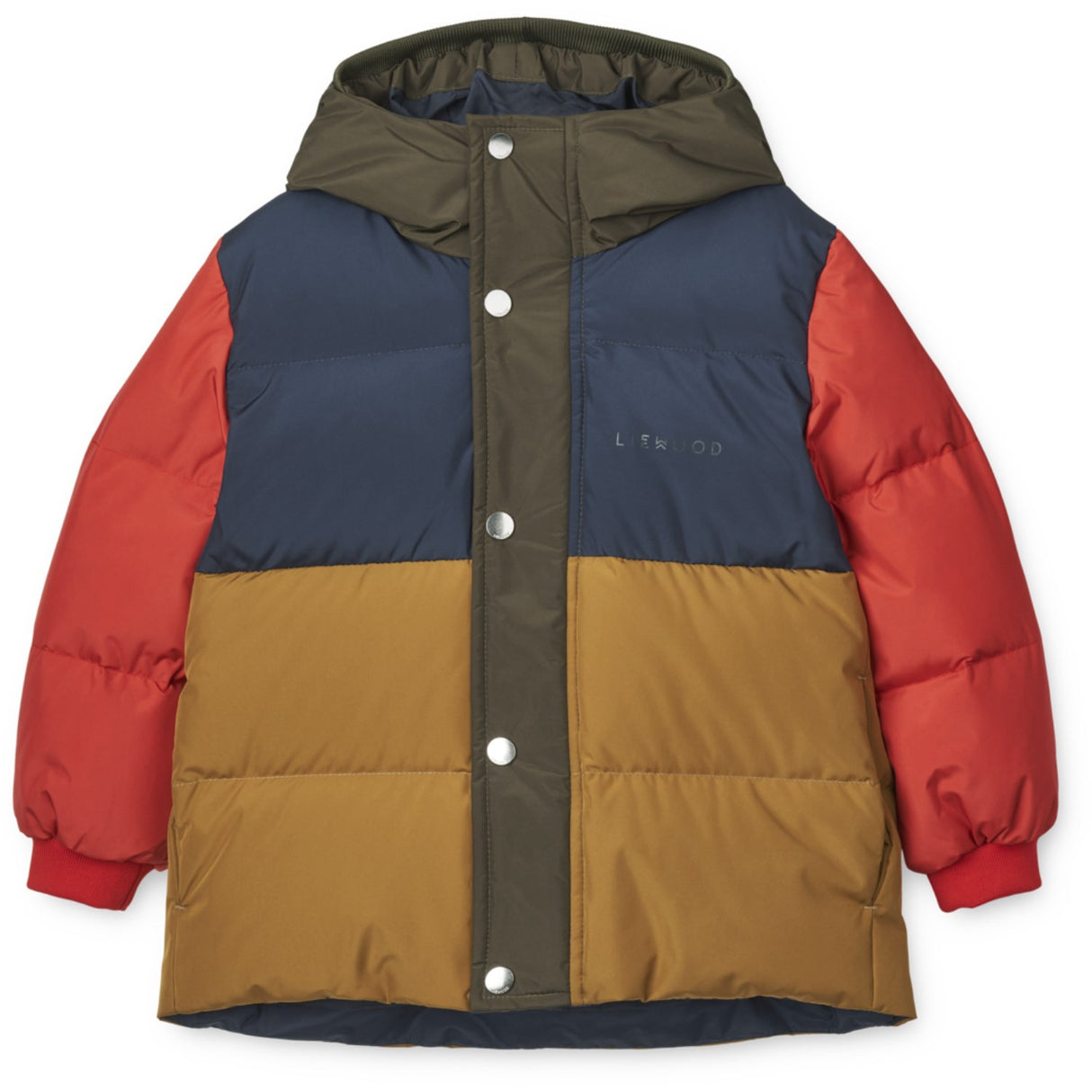 LieWood Army Brown Multi Mix Palle Puffer Down Jacket