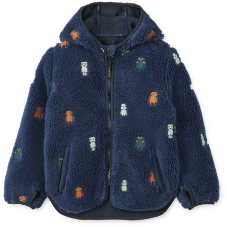 LieWood Robots / Indigo Blue Mara Pile Jacket