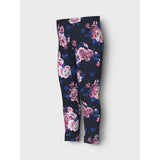 Name It Dark Sapphire Big Flowers Vivian AOP Legging