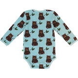 Småfolk Stratosphere Long Sleeve Bodysuit with Bear Cub