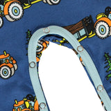 Småfolk Federal Blue Long Sleeve Jumpsuit with Tractor