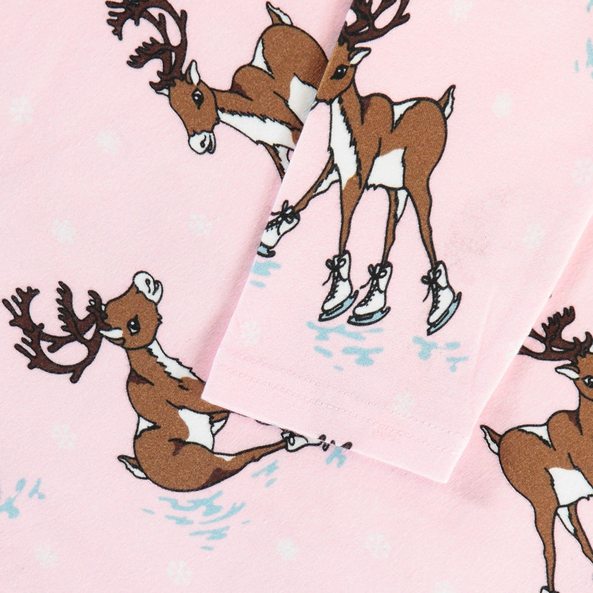 Småfolk Icy Pink Longærmet Blouse Med Reindeer