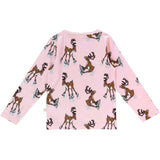 Småfolk Icy Pink Longærmet Blouse Med Reindeer