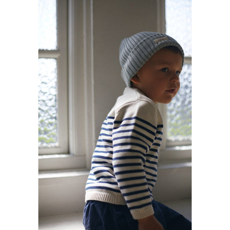 Copenhagen Colors Dusty Blue Cotton Knitted Classic Beanie