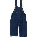 Copenhagen Colors Dark Indigo Blue Washed Organic Baby Overalls