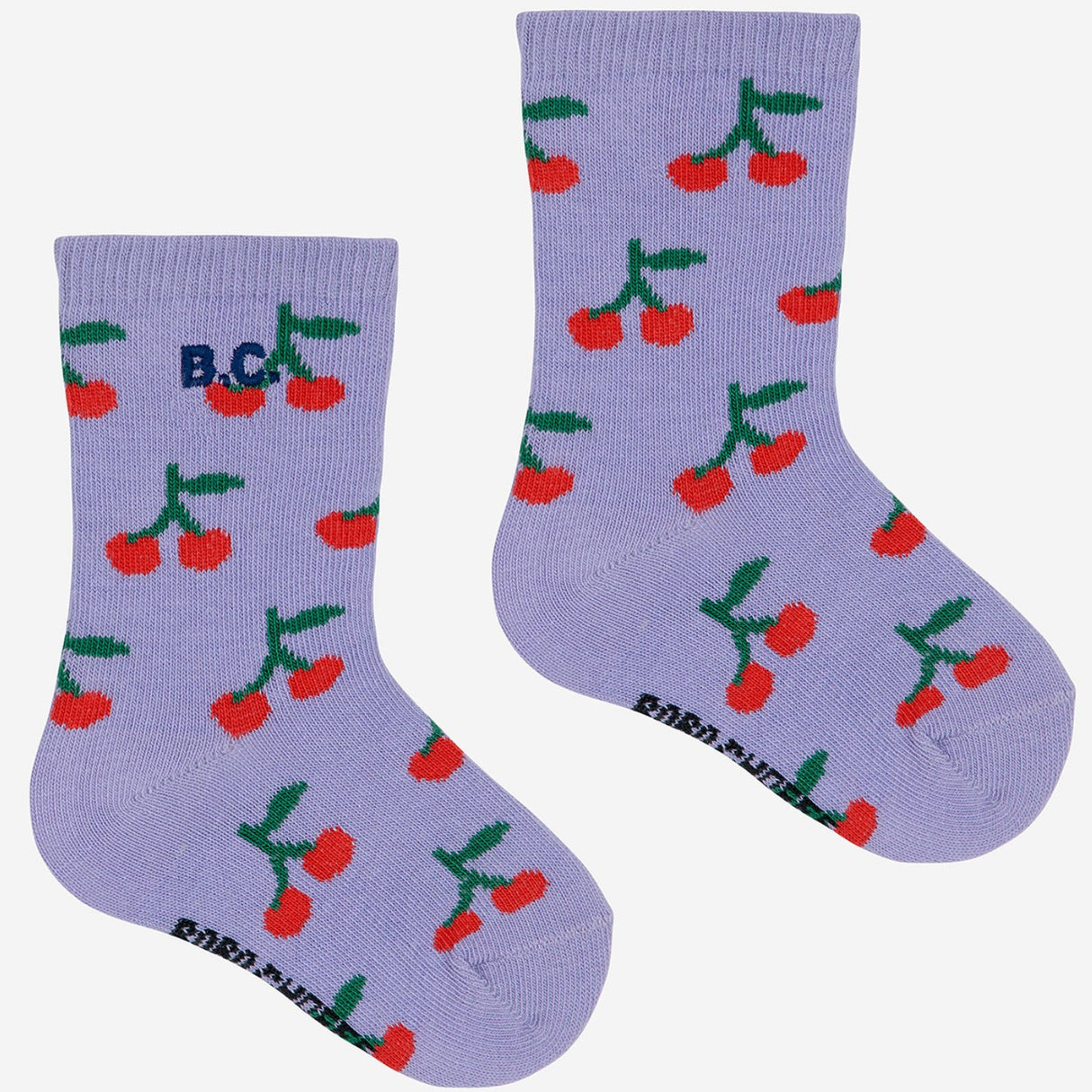 Bobo Choses Purple  Cherry All Over Short Socks