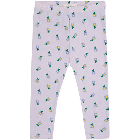 Bobo Choses Lavender  Pansy Flower All Over Legging