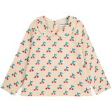 Bobo Choses White Cherry All Over Collar Shirt