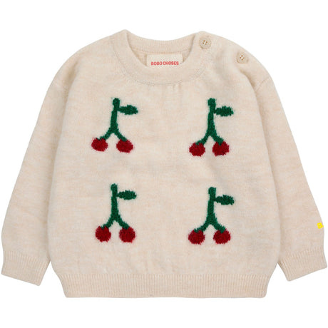 Bobo Choses White Cherry Jumper