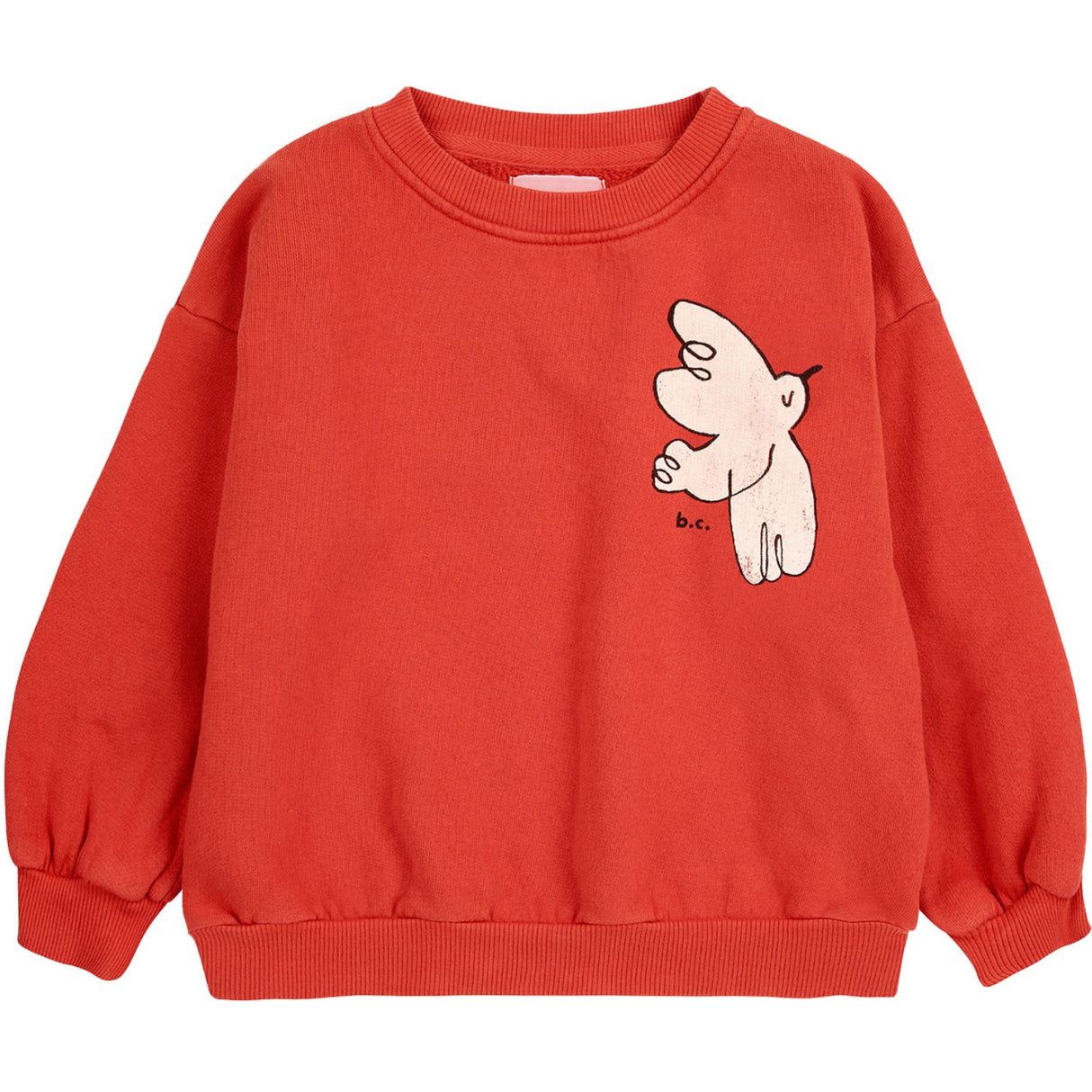 Bobo Choses Red Freedom Bird Crewneck