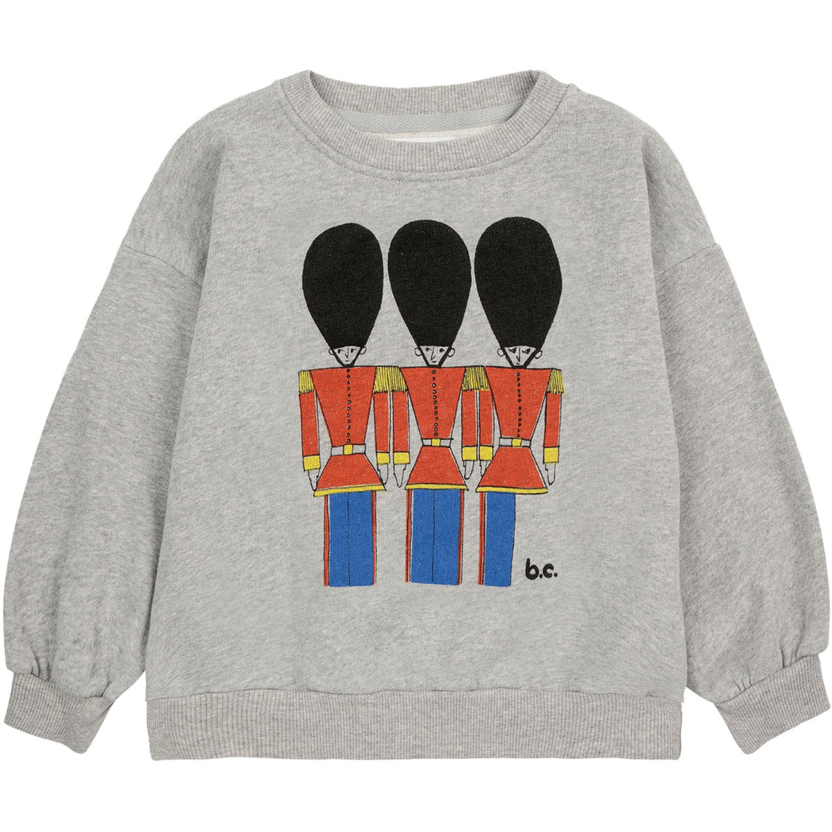 Bobo Choses Light Heather Grey Little Tin Soldiers Crewneck