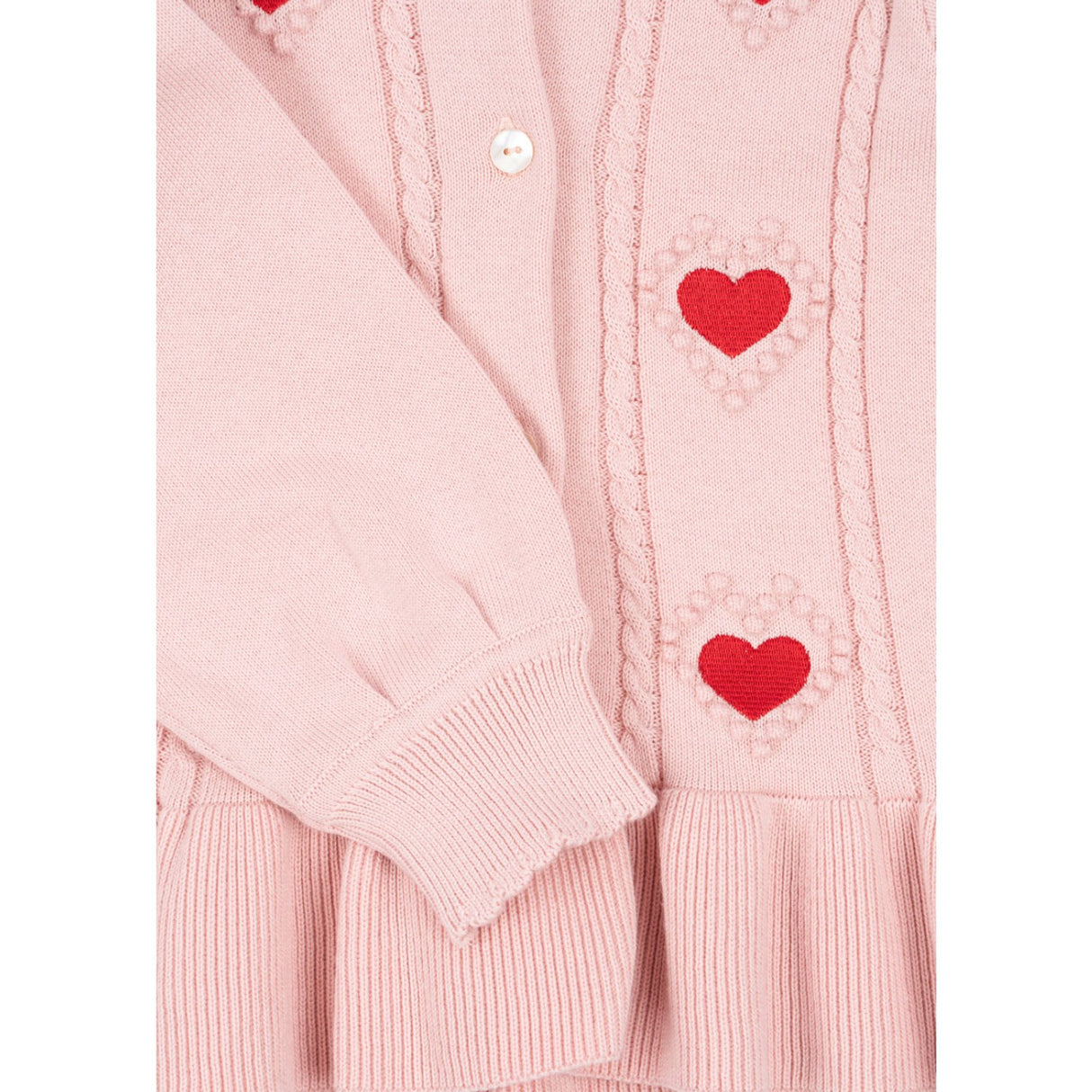 Konges Sløjd Silver Pink  Soleil Knit Cardigan Gots 14