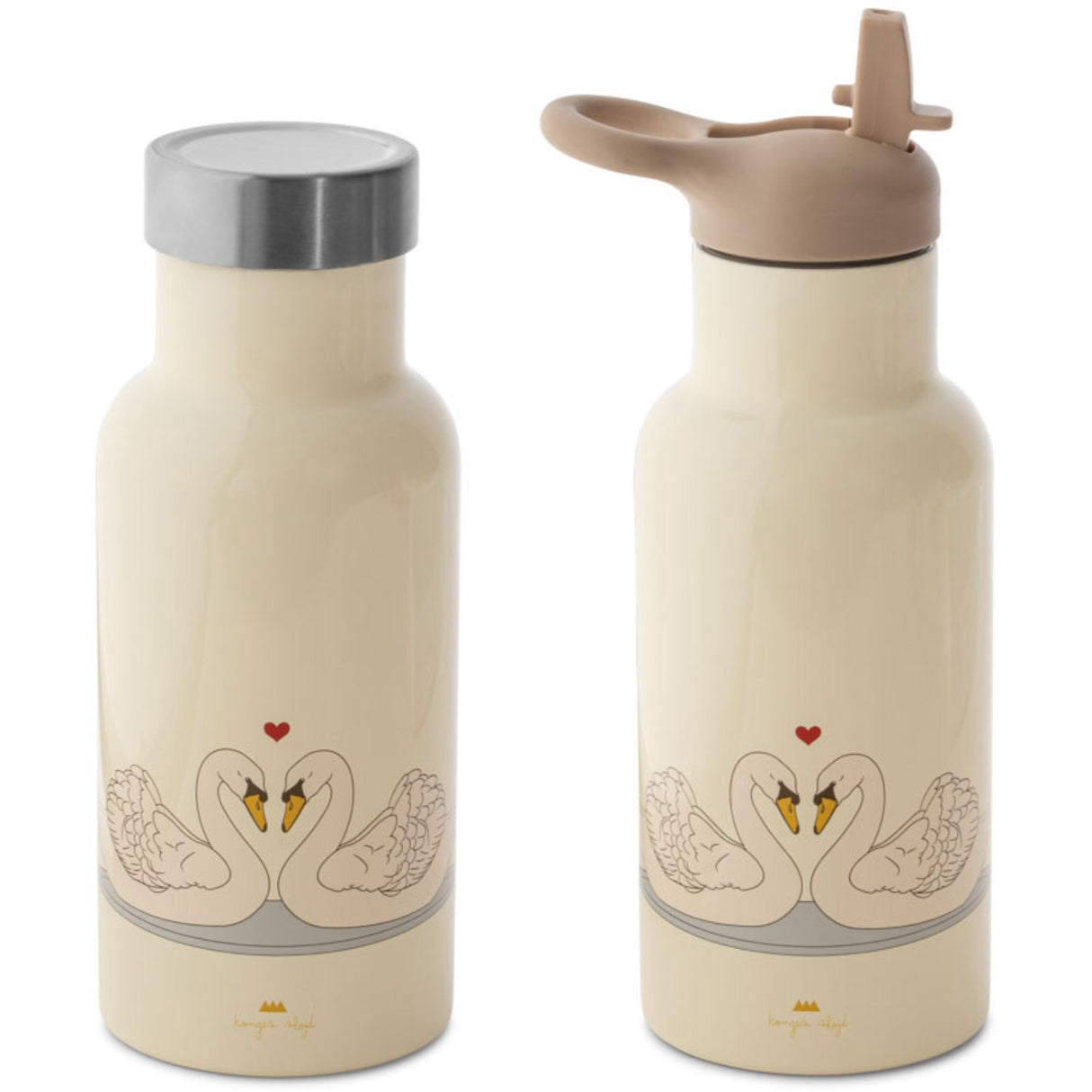 Konges Sløjd Swan Beige Thermo Bottles