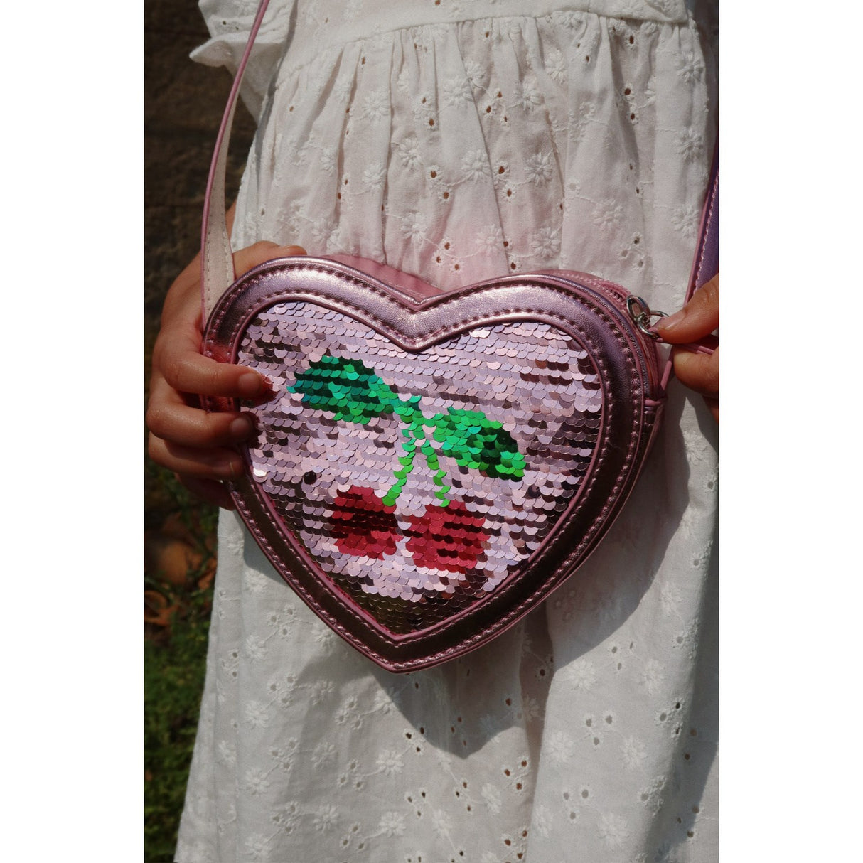 Konges Sløjd Rose  Tut Heart Sequin Bag 30