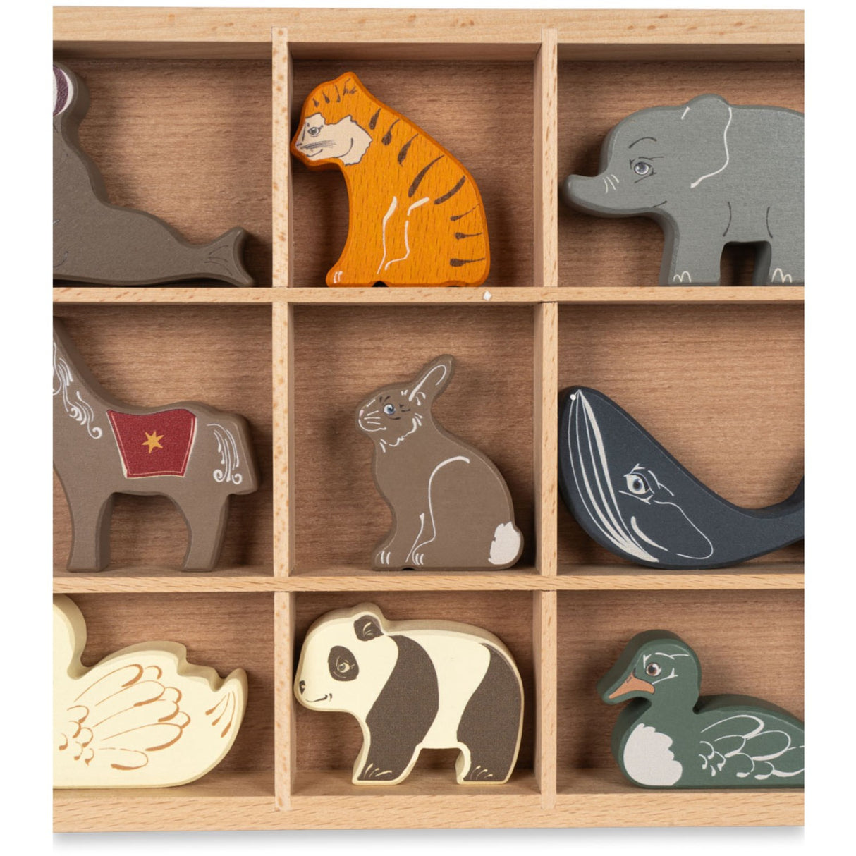 Konges Sløjd Multi Wooden Mini Animals Fsc