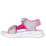 Skechers Sola Glow Sandal Silver Hot Pink
