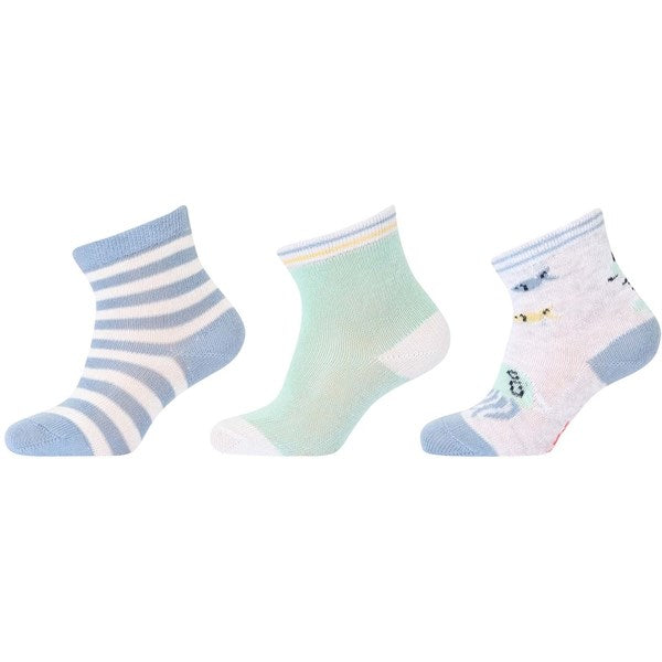 MELTON Sea Socks 3-pack Multicolors