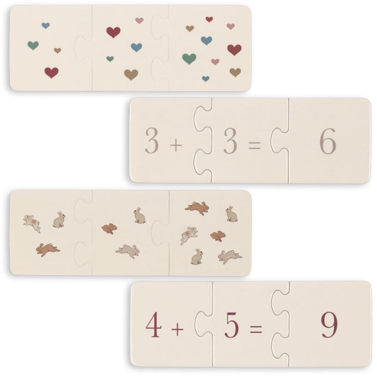 Konges Sløjd Multi Cardboard Puzzle Math Fsc