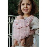 Konges Sløjd Powder Pink Check Doll Carrier