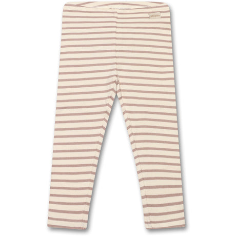 Petit Piao Rose Fawn Legging Modal Striped