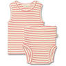 Petit Piao Sea Shell Pink Underwear Set Modal Striped