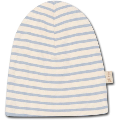 Petit Piao Spring Blue Beanie Hat Modal Striped