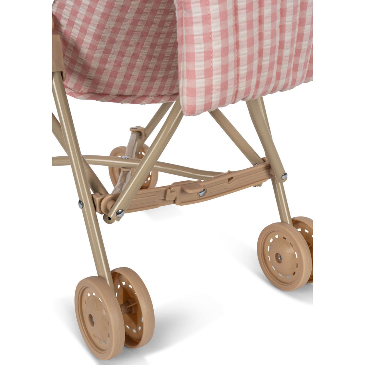 Konges Sløjd Powder Pink Check Doll Stroller 6