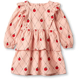 Fliink Peach Whip Aop Apple Ls Dress