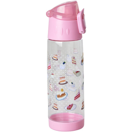 Rice  Water Bottle Plastik Sweet Cake Print