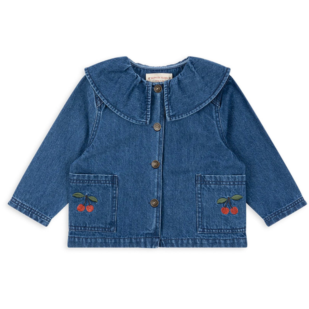 Konges Sløjd Denim Blue Cherry Magot Denim Shirt Gots