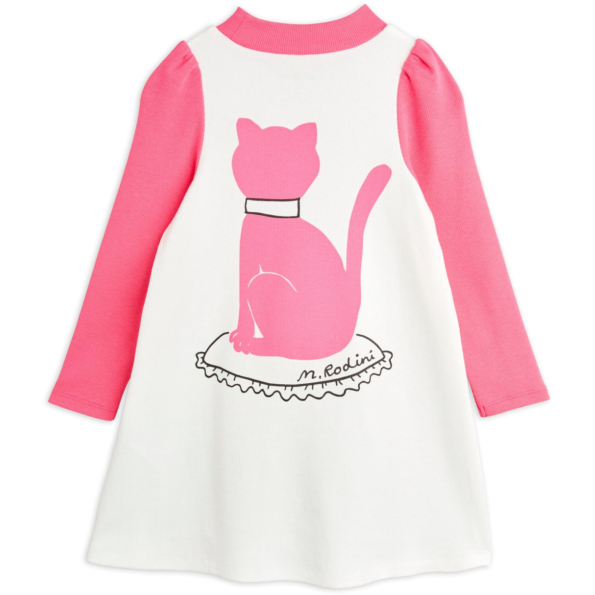 Mini Rodini White Cat Sp Dress 8