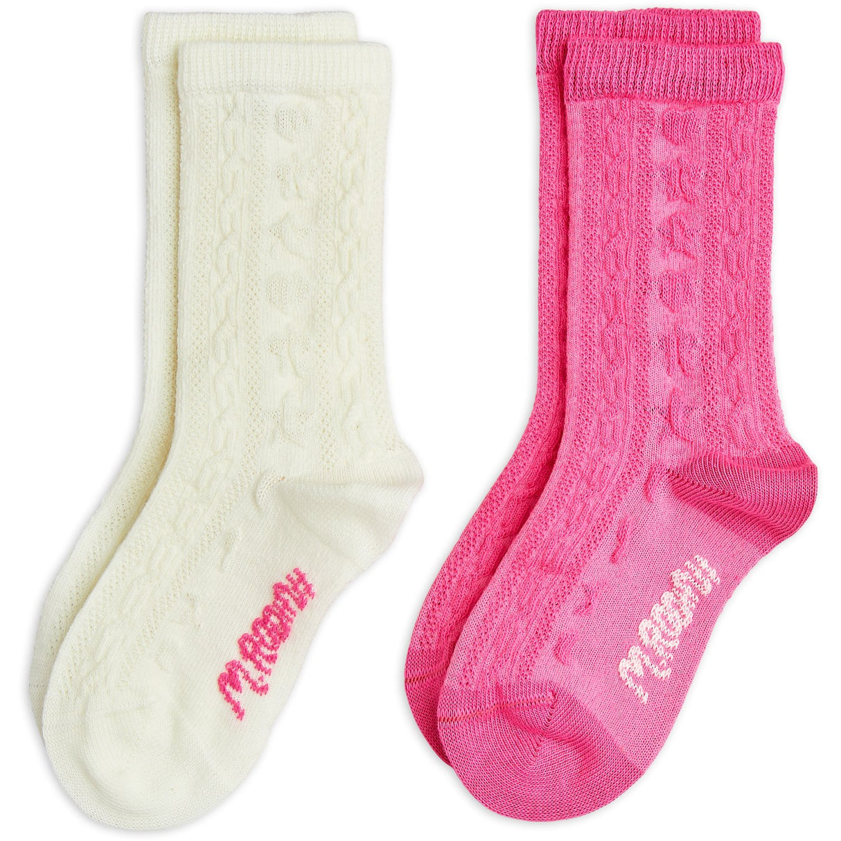 Mini Rodini Multi Textured 2-Pack Socks