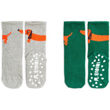 Mini Rodini Multi Dog 2-Pack Anti-Slip Socks 2