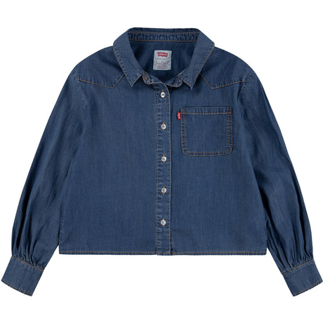 Levi's BLUE Western Peasant Denim Shirt