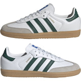 adidas Originals Cloud White/Collegiate Green/Gum Samba Og J Sneakers