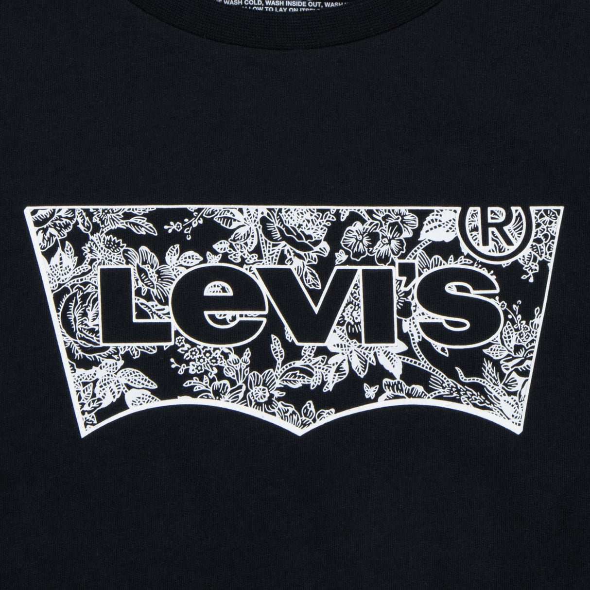 Levi's BLACK Floral Batwing Tee 2