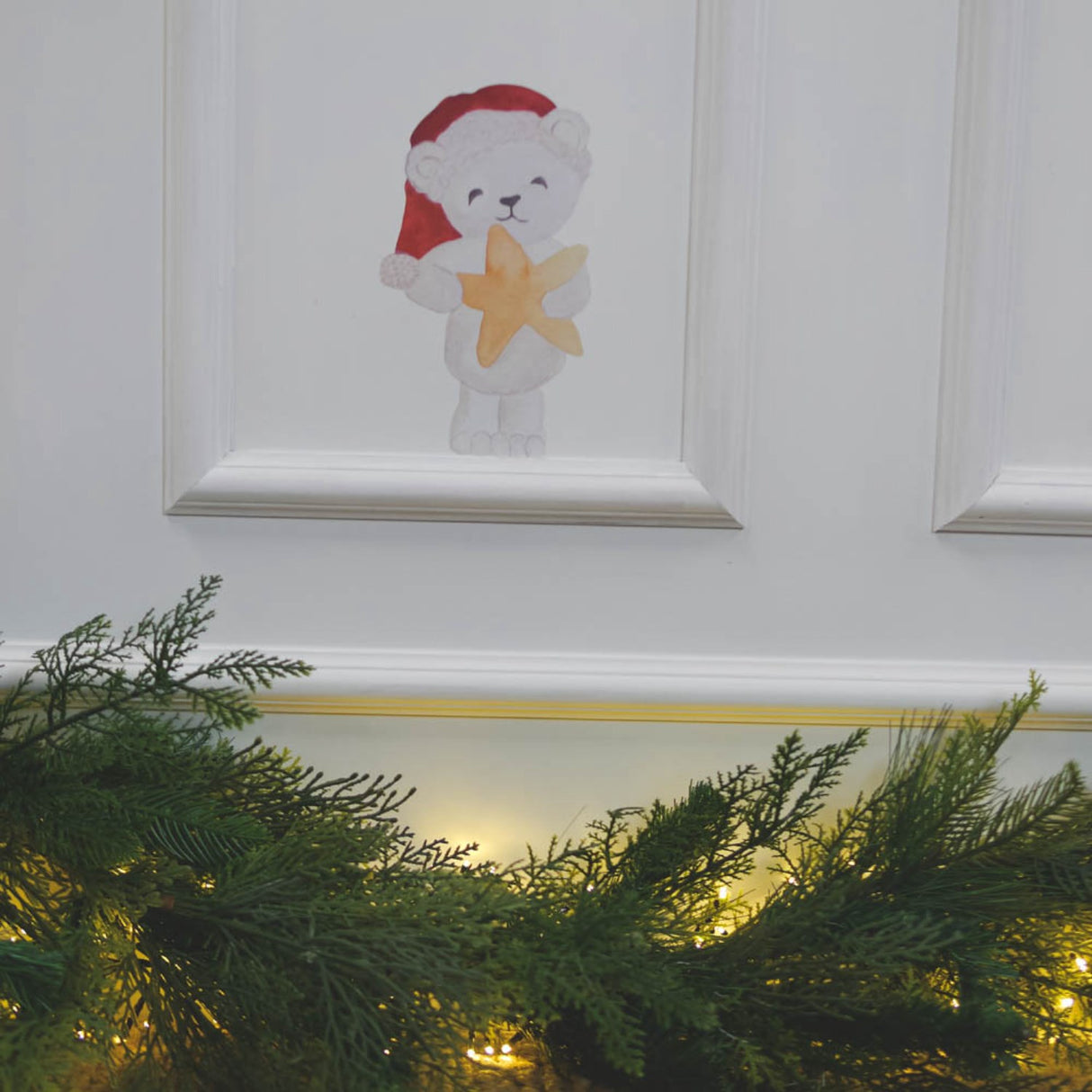 That'S Mine White Wallsticker Santa Bears 3