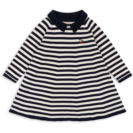 Konges Sløjd Navy Stripe Venton Knit Dress Gots